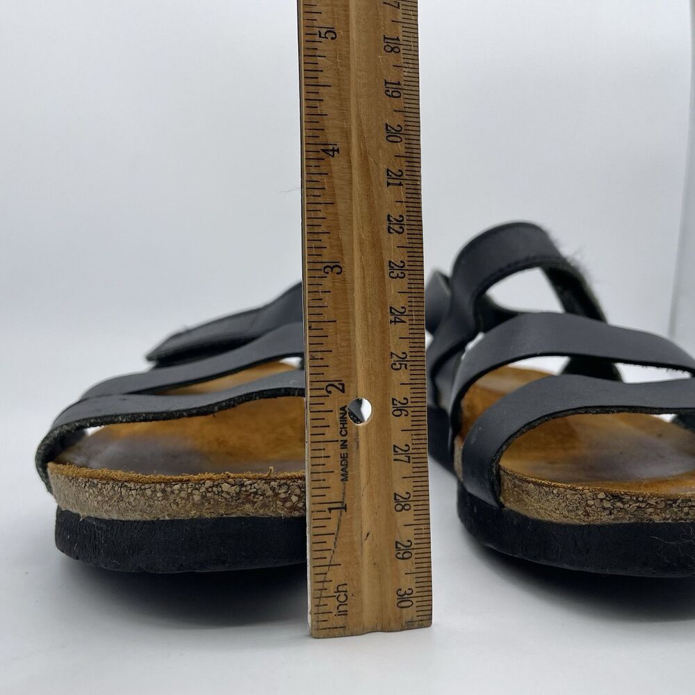 NAOT Kayla Israeli Sandals Women's US 8 / 39 Black Leather GorpCore Outdoors - Picture 10 of 16